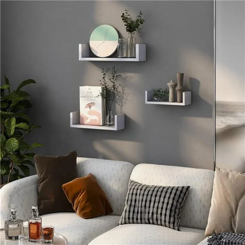 Floating Shelves -Set of 3- Wall Shelf Bedroom/Bathroom/Living Room/Kitchen